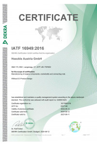 IATF Certificate Hoeckle Austria GmbH